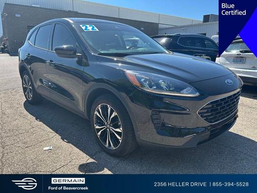 Agate Black Metallic 2022 Ford Escape SE