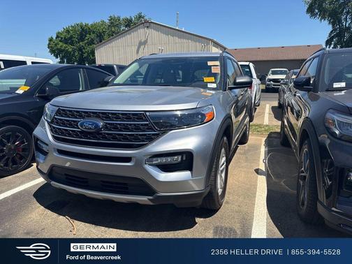 Silver Metallic 2024 Ford Explorer XLT
