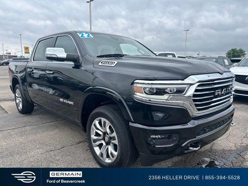 Diamond Black Crystal Pearlcoat 2022 RAM 1500 Longhorn