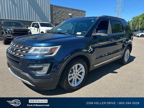 Dark Blue 2017 Ford Explorer XLT