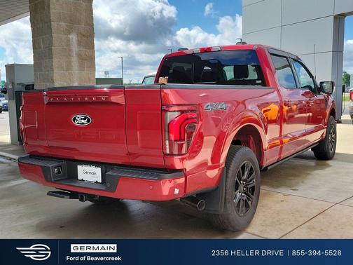 Red Metallic 2025 Ford F-150 Platinum