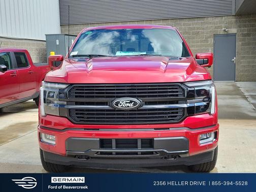 Red Metallic 2025 Ford F-150 Platinum