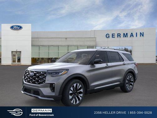 Gray Metallic 2026 Ford Explorer Platinum