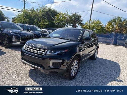 Black 2017 Land Rover Range Rover Evoque SE