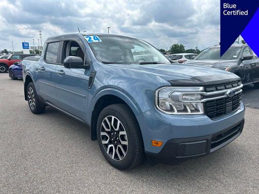 Azure Gray Metallic Tri-Coat 2024 Ford Maverick Lariat
