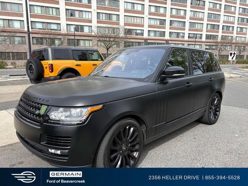 Black 2016 Land Rover Range Rover 5.0L Supercharged