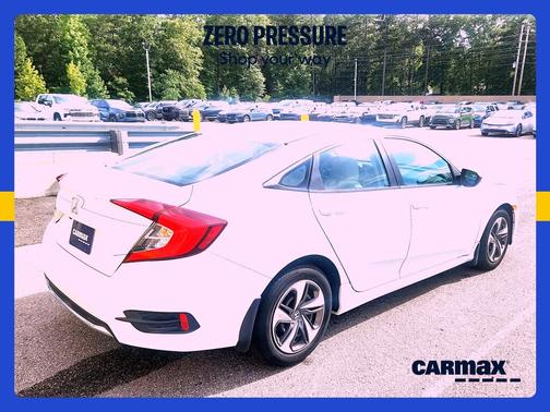 White 2020 Honda Civic LX