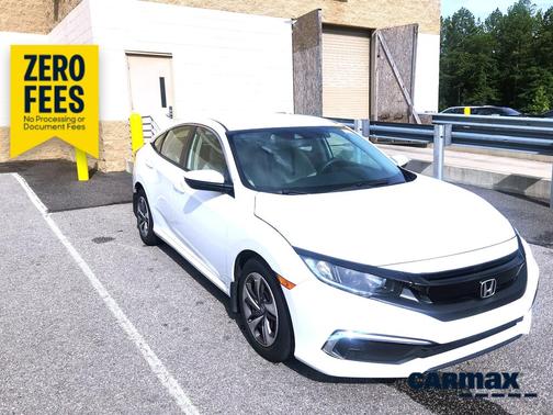 White 2020 Honda Civic LX