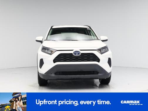 White 2021 Toyota RAV4 Hybrid LE