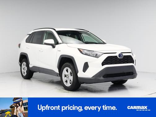 White 2021 Toyota RAV4 Hybrid LE