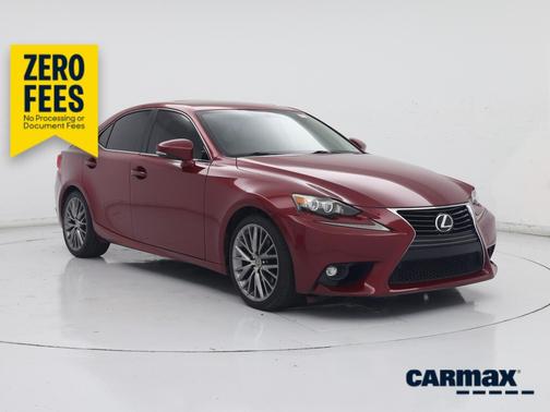 Red 2015 Lexus IS 250