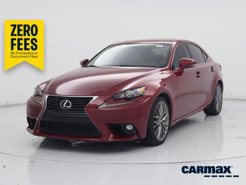 Red 2015 Lexus IS 250