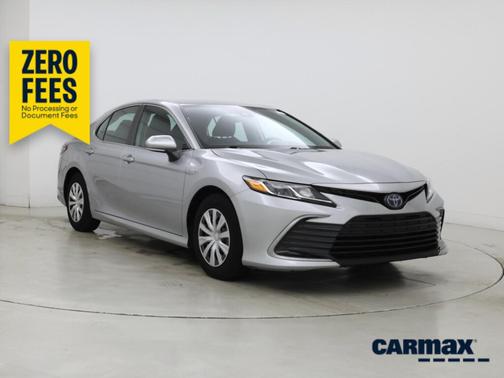 Silver 2021 Toyota Camry Hybrid LE