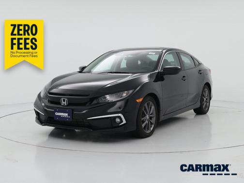 Black 2021 Honda Civic EX-L