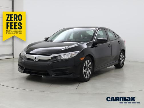 Black 2016 Honda Civic EX