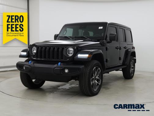 Black 2024 Jeep Wrangler 4xe Sport S