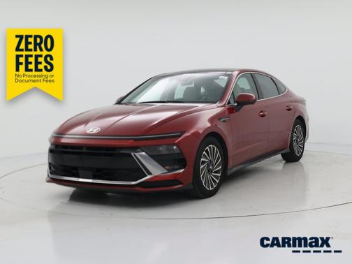 Red 2025 Hyundai SONATA Hybrid Limited