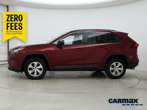 Burgundy 2021 Toyota RAV4 LE