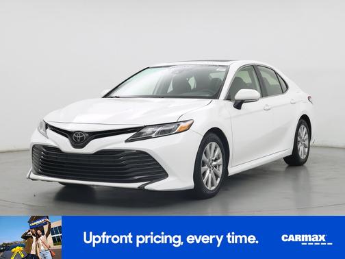 White 2019 Toyota Camry LE