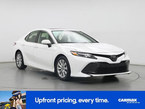 White 2019 Toyota Camry LE