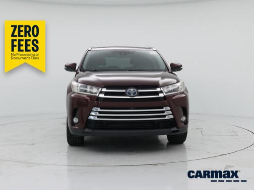 Burgundy 2018 Toyota Highlander Hybrid Limited Platinum
