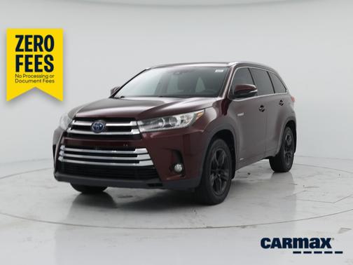 Burgundy 2018 Toyota Highlander Hybrid Limited Platinum