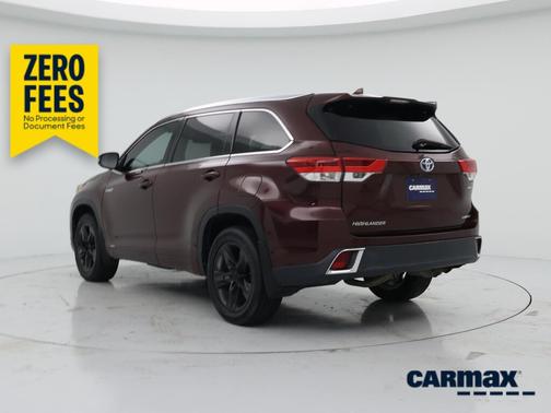 Burgundy 2018 Toyota Highlander Hybrid Limited Platinum
