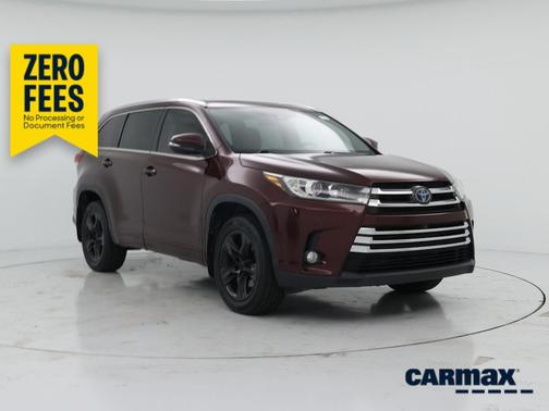 Burgundy 2018 Toyota Highlander Hybrid Limited Platinum