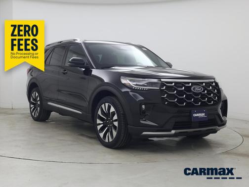 Black 2025 Ford Explorer Platinum