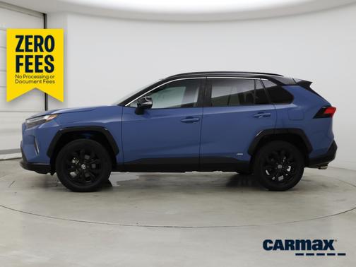 Blue 2022 Toyota RAV4 Hybrid XSE