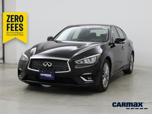 Black 2023 INFINITI Q50 Luxe