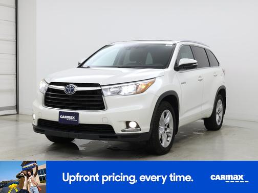 White 2015 Toyota Highlander Hybrid Limited Platinum