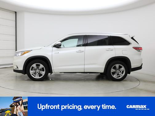 White 2015 Toyota Highlander Hybrid Limited Platinum