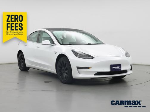 White 2019 Tesla Model 3 Mid Range