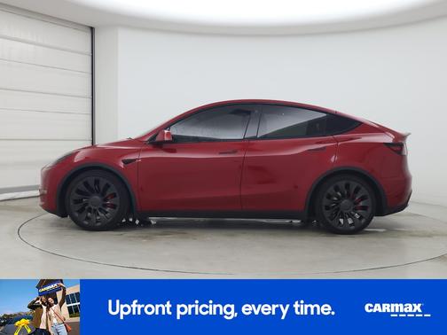Red 2022 Tesla Model Y Performance