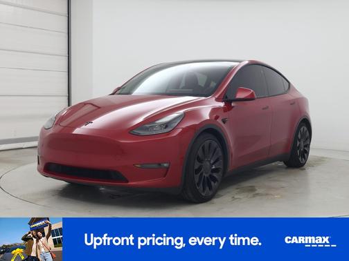 Red 2022 Tesla Model Y Performance