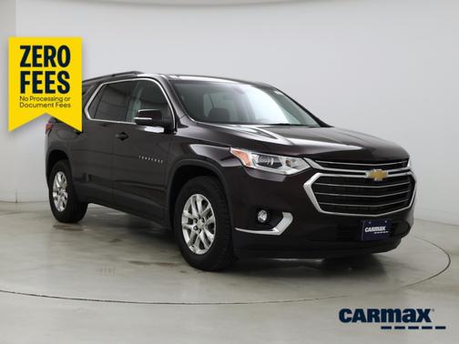 Burgundy 2021 Chevrolet Traverse LT Cloth