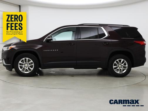 Burgundy 2021 Chevrolet Traverse LT Cloth
