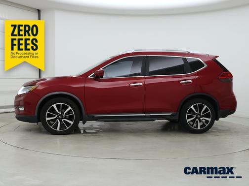 Red 2017 Nissan Rogue SL
