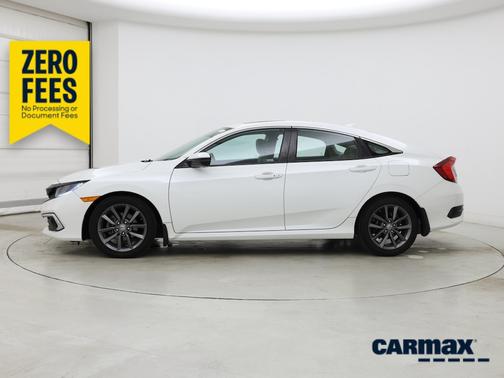 White 2020 Honda Civic EX