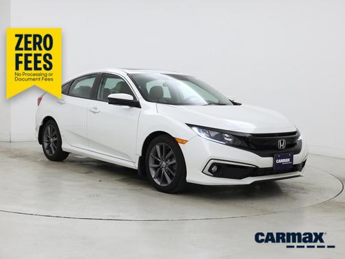 White 2020 Honda Civic EX