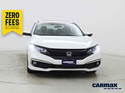 White 2020 Honda Civic EX