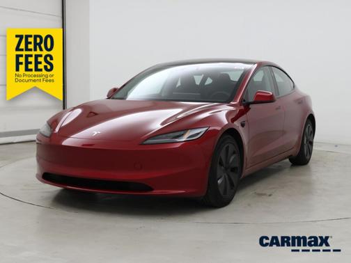 Red 2024 Tesla Model 3 Long Range