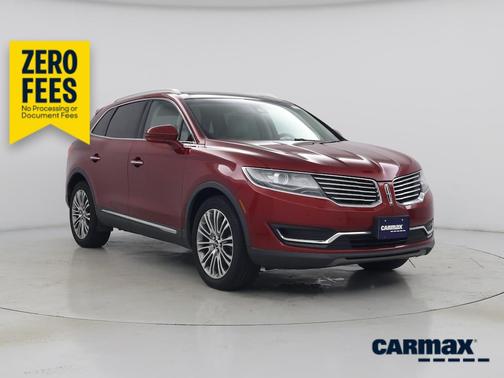 Red 2017 Lincoln MKX Reserve