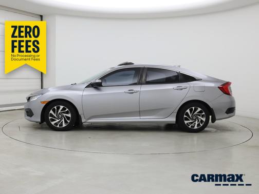 Silver 2017 Honda Civic EX