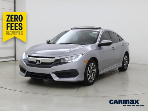 Silver 2017 Honda Civic EX