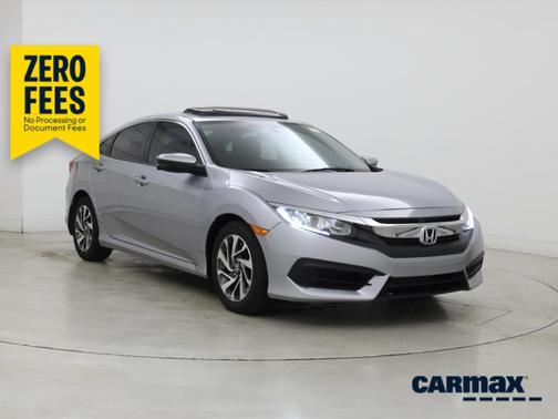 Silver 2017 Honda Civic EX