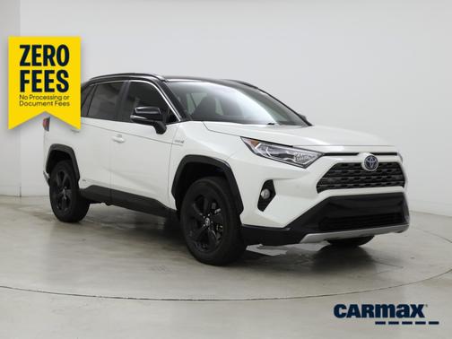 White 2021 Toyota RAV4 Hybrid XSE