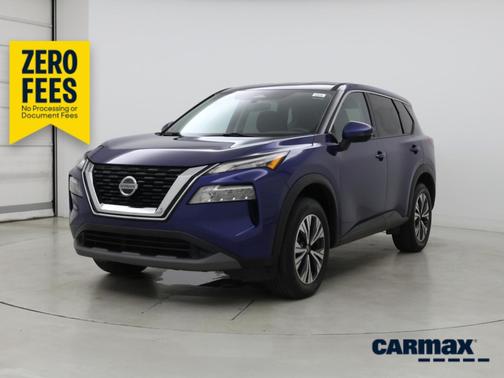 Blue 2021 Nissan Rogue SV