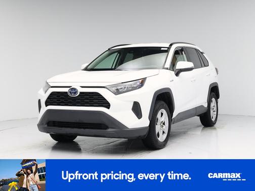 White 2021 Toyota RAV4 Hybrid LE